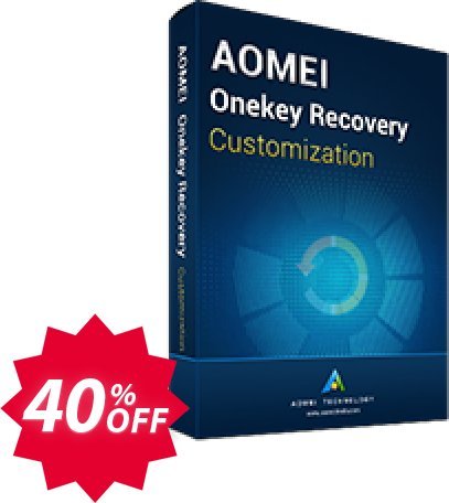 AOMEI OneKey Recovery Customization Coupon code 40% discount 