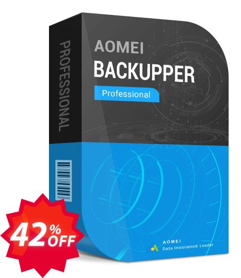 AOMEI Backupper Professional Coupon code 42% discount 