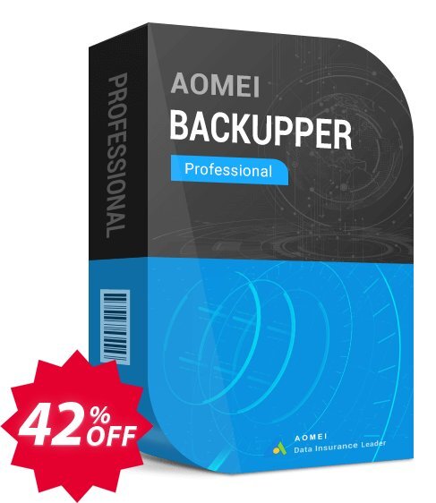 AOMEI Backupper Professional Coupon code 42% discount 