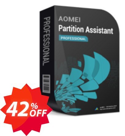 AOMEI Partition Assistant Pro Coupon code 42% discount 