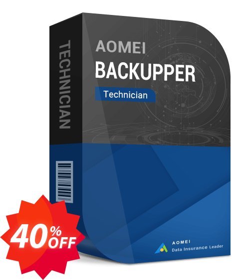 AOMEI Backupper Technician Coupon code 40% discount 