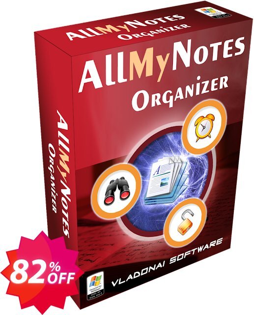 AllMyNotes Organizer Deluxe Edition, Desktop/Portable  Coupon code 82% discount 