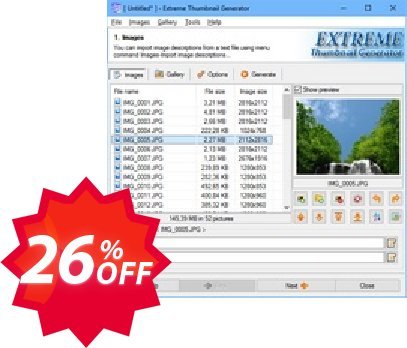 Extreme Thumbnail Generator Coupon code 26% discount 