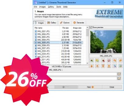 Extreme Thumbnail Generator Coupon code 26% discount 