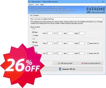 Extreme URL Generator Coupon code 26% discount 