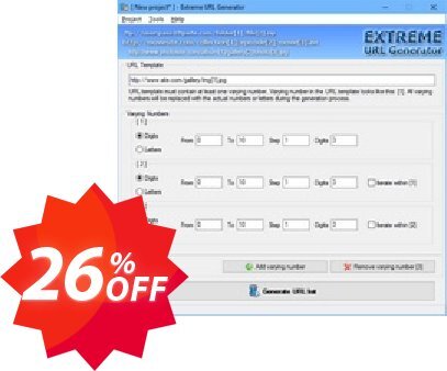 Extreme URL Generator Coupon code 26% discount 