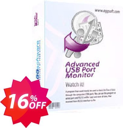 Aggsoft Advanced USB Port Monitor Coupon code 16% discount 