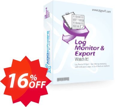 Aggsoft Log Monitor & Export Enterprise Coupon code 16% discount 