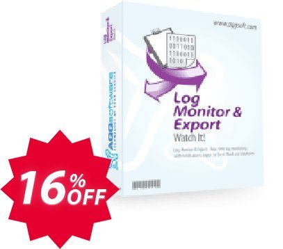 Aggsoft Log Monitor & Export Professional Coupon code 16% discount 