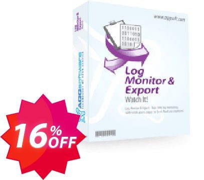 Aggsoft Log Monitor & Export Coupon code 16% discount 