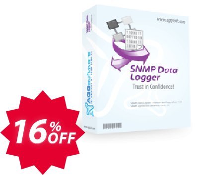 Aggsoft SNMP Data Logger Enterprise Coupon code 16% discount 
