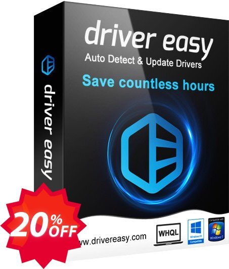 Driver Easy, 100 Computers Plan / Yearly  Coupon code 20% discount 