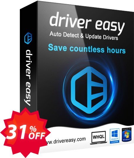 Driver Easy, 30 Computers Plan / Yearly  Coupon code 31% discount 