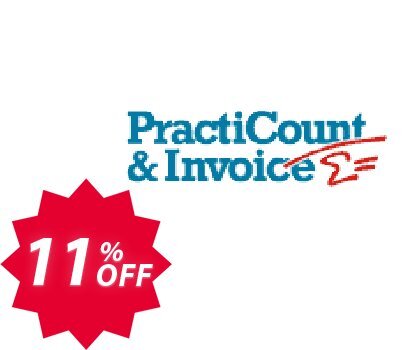 PractiCount and Invoice Coupon code 11% discount 