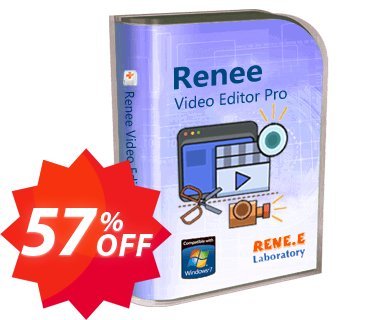 Renee Video Editor Pro, 3 PC Lifetime  Coupon code 57% discount 