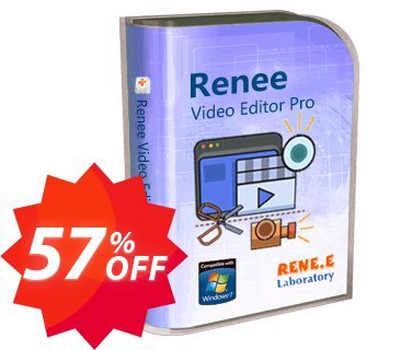 Renee Video Editor Pro, 3 PC Lifetime  Coupon code 57% discount 