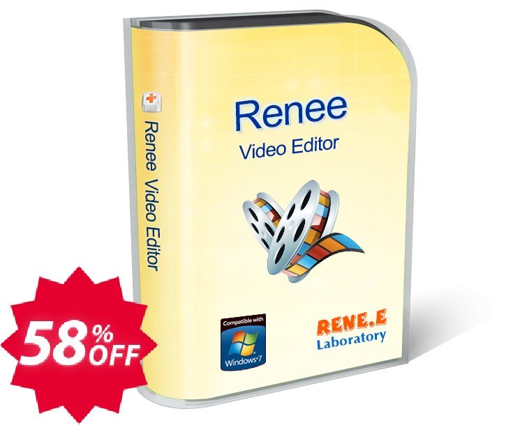 Renee Video Editor Coupon code 58% discount 