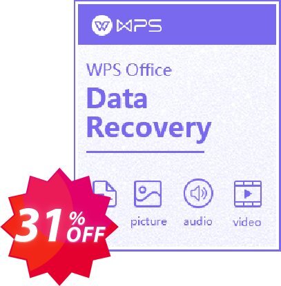 Kingsoft WPS Data Recovery Master Coupon code 31% discount 