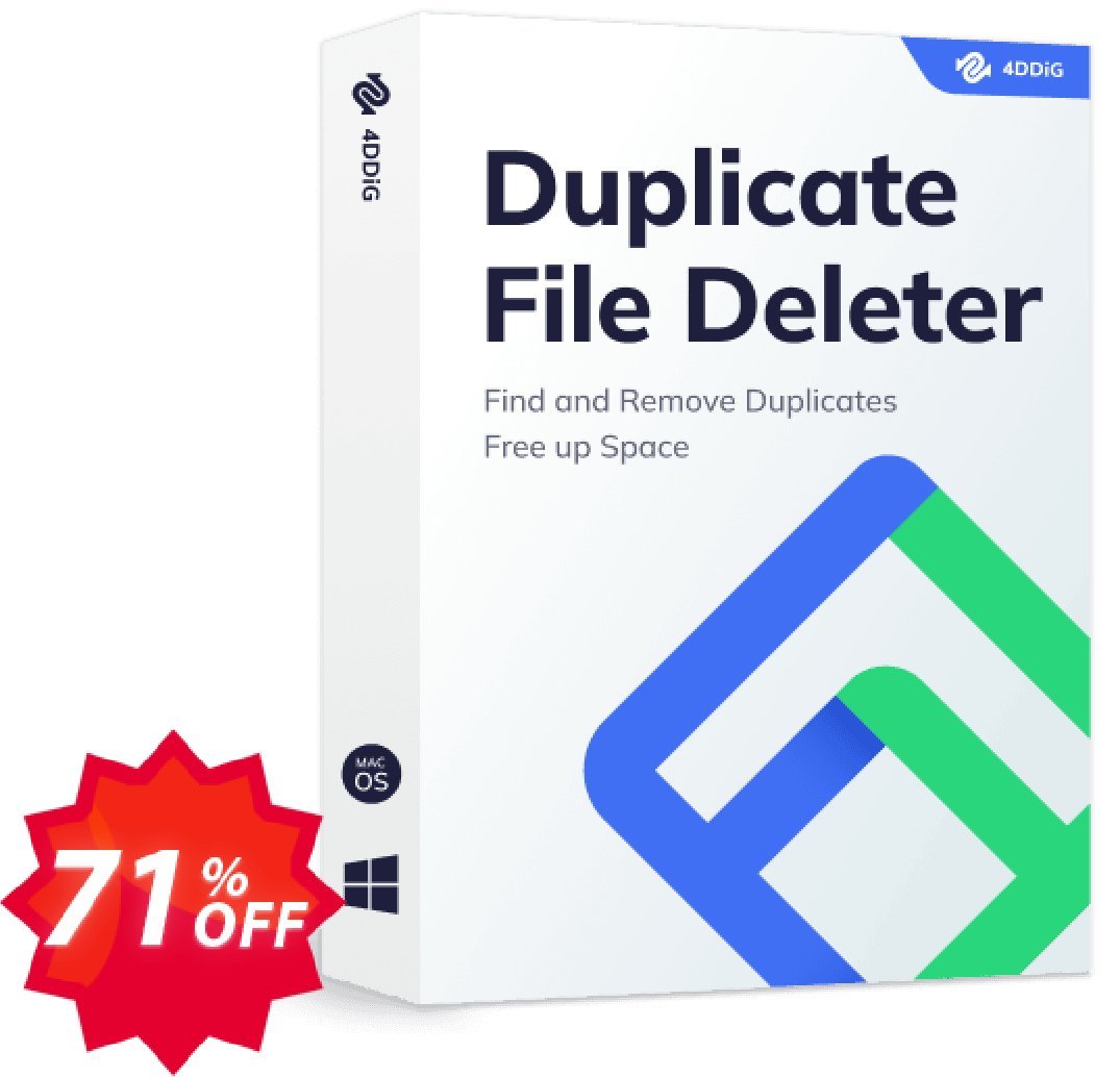 4DDiG Duplicate File Deleter Coupon code 71% discount 