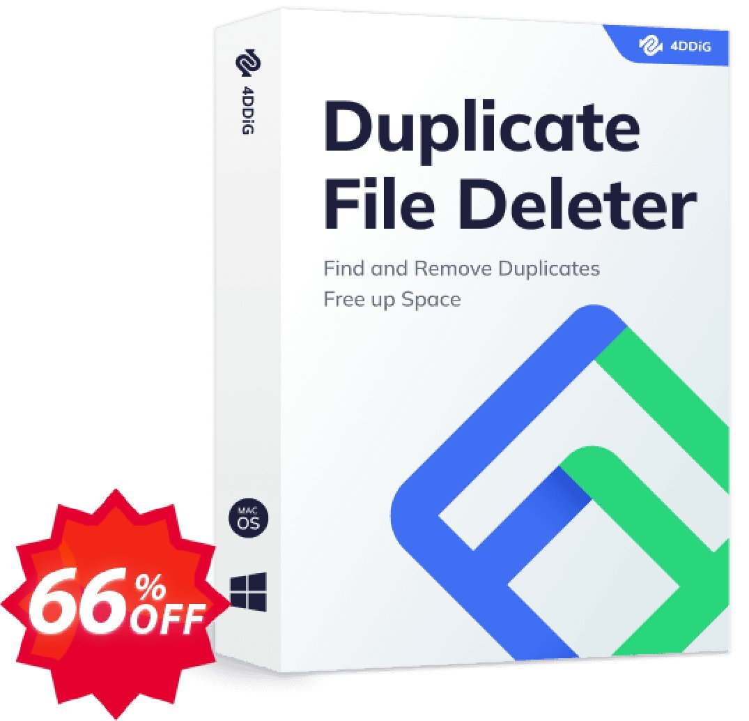 4DDiG Duplicate File Deleter, Yearly Plan  Coupon code 66% discount 