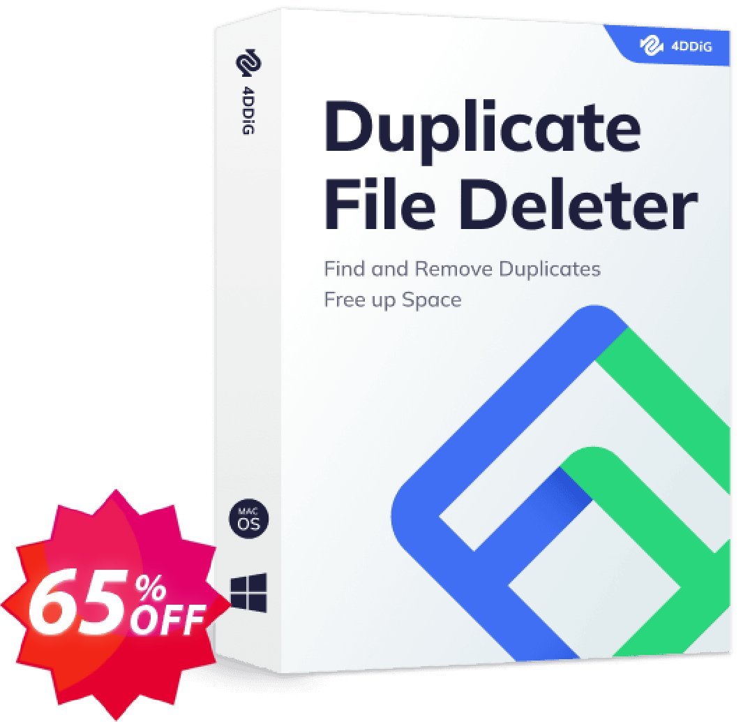 4DDiG Duplicate File Deleter for MAC, Yearly  Coupon code 65% discount 
