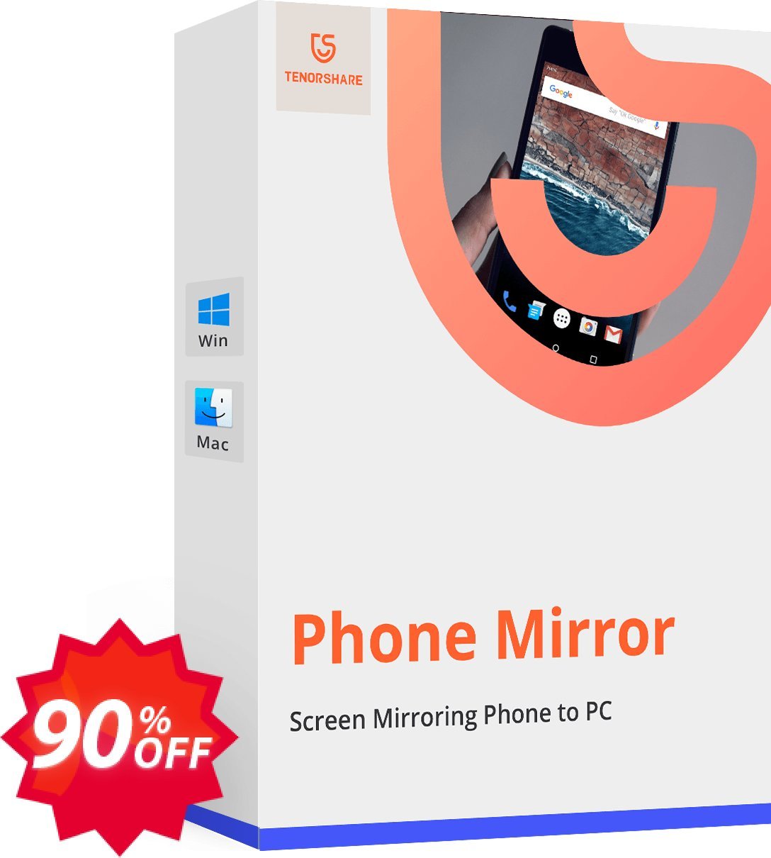 Tenorshare Phone Mirror, Monthly  Coupon code 90% discount 