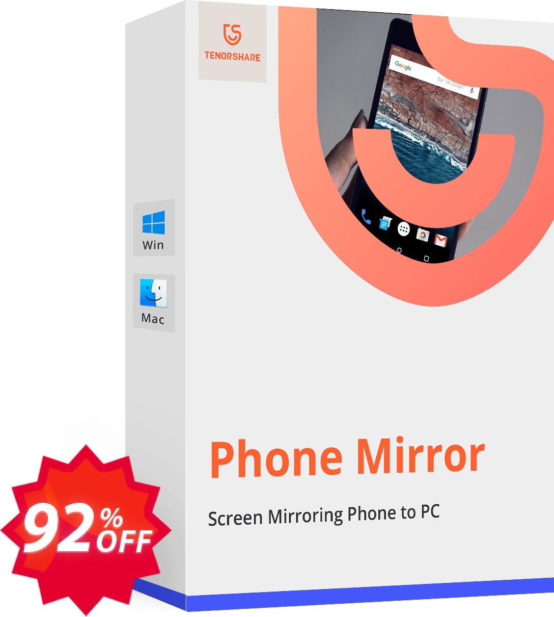 Tenorshare Phone Mirror for MAC Coupon code 92% discount 