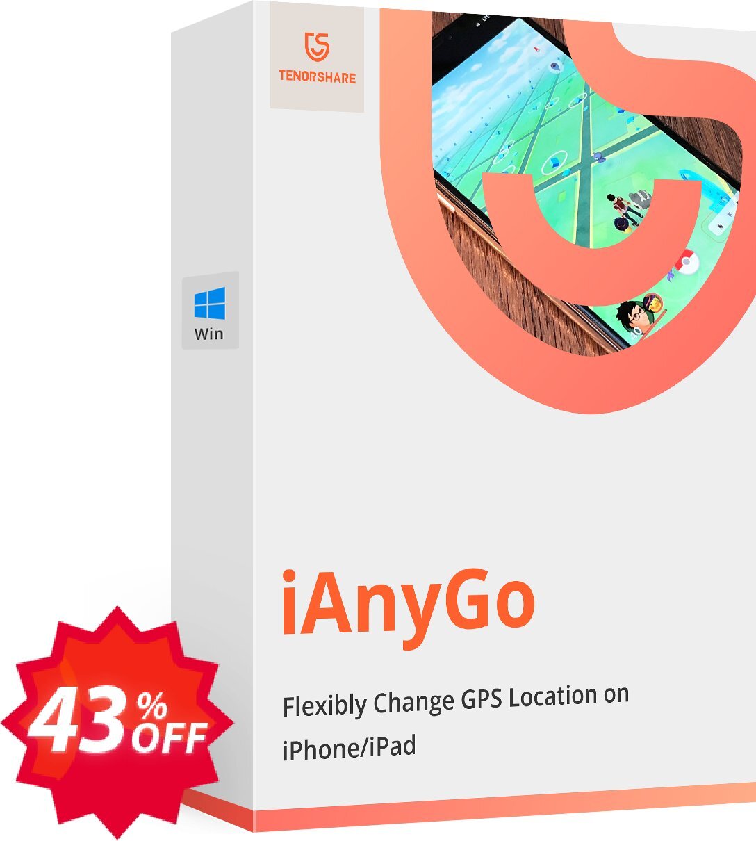 Tenorshare iAnyGo Coupon code 43% discount 