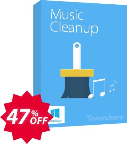 Tenorshare iTunes Music Cleanup Coupon code 47% discount 