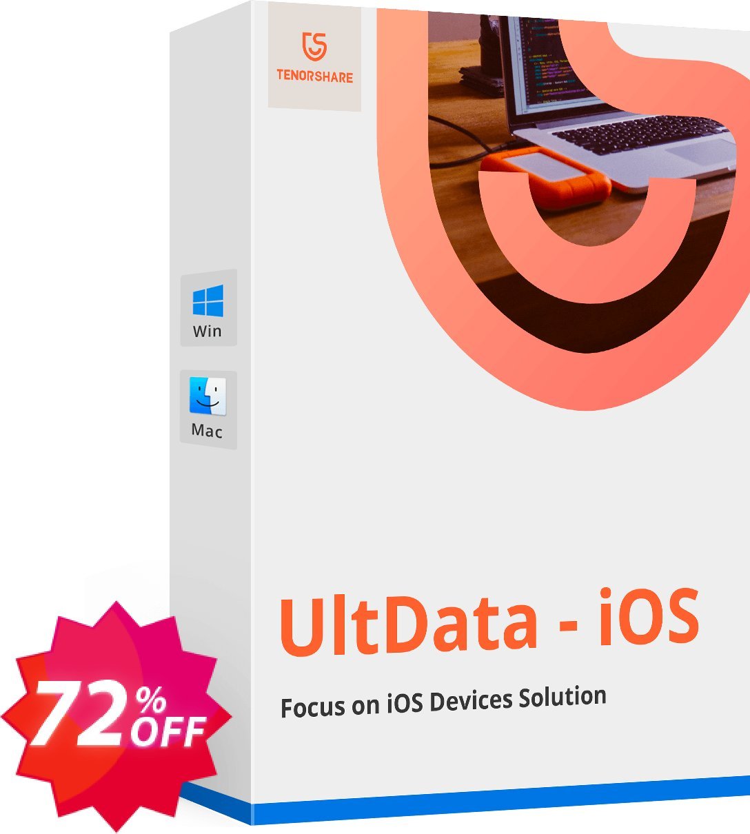 Tenorshare UltData for iOS, Lifetime  Coupon code 72% discount 
