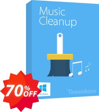 Tenorshare iTunes Music Cleanup, 2-5 PCs  Coupon code 70% discount 