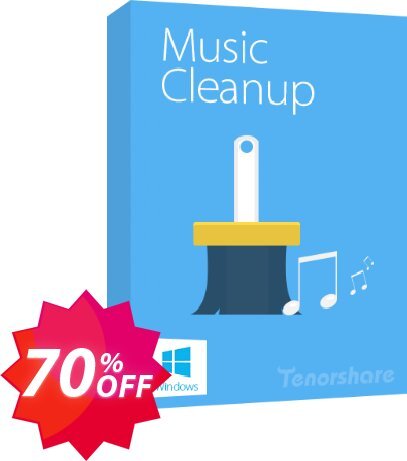 Tenorshare iTunes Music Cleanup, 2-5 PCs  Coupon code 70% discount 