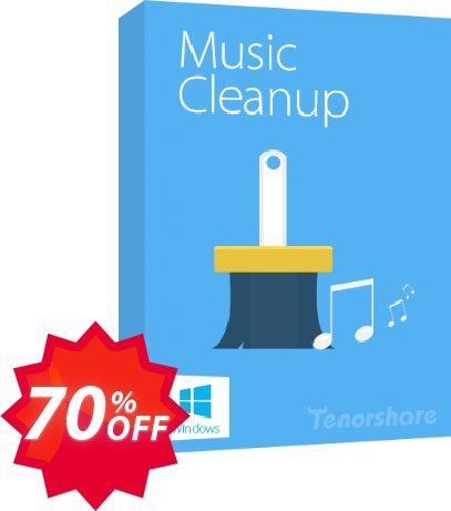 Tenorshare iTunes Music Cleanup, Unlimited PCs  Coupon code 70% discount 