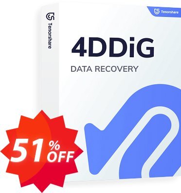 Tenorshare 4DDiG WINDOWS Data Recovery, Monthly Plan  Coupon code 51% discount 