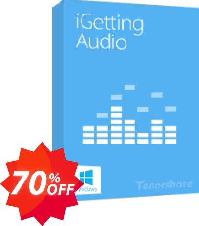 Tenorshare iGetting Audio, 2-5 PCs  Coupon code 70% discount 