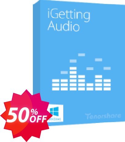 Tenorshare iGetting Audio, Unlimited Plan  Coupon code 50% discount 