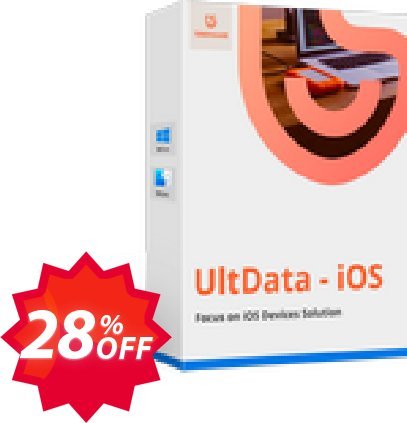 Tenorshare Ultdata for iOS, MAC , Monthly Plan  Coupon code 28% discount 