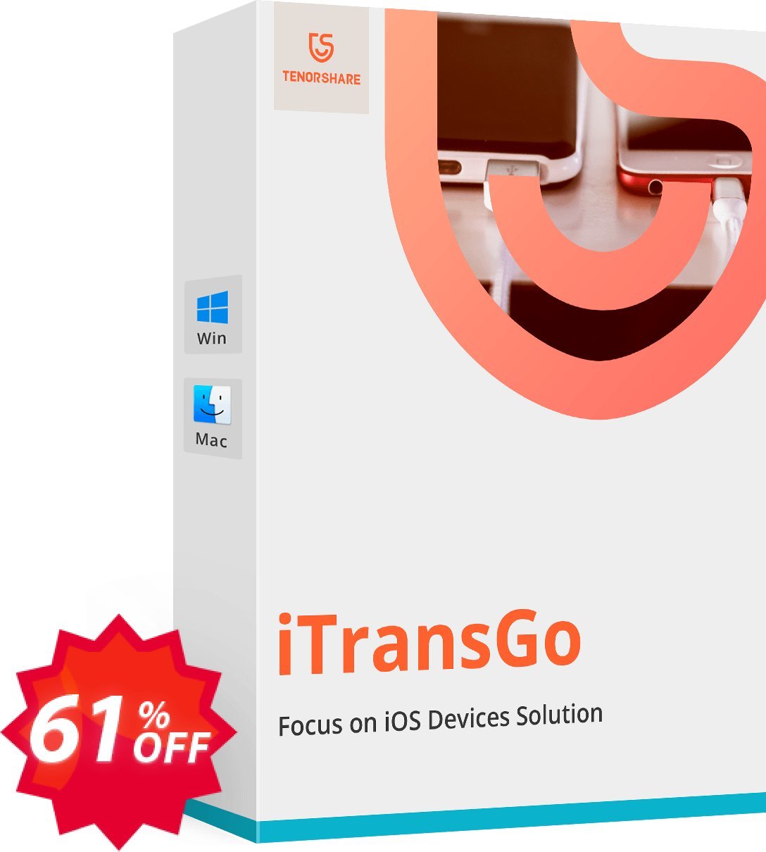 Tenorshare iTransGo, Monthly Plan  Coupon code 61% discount 