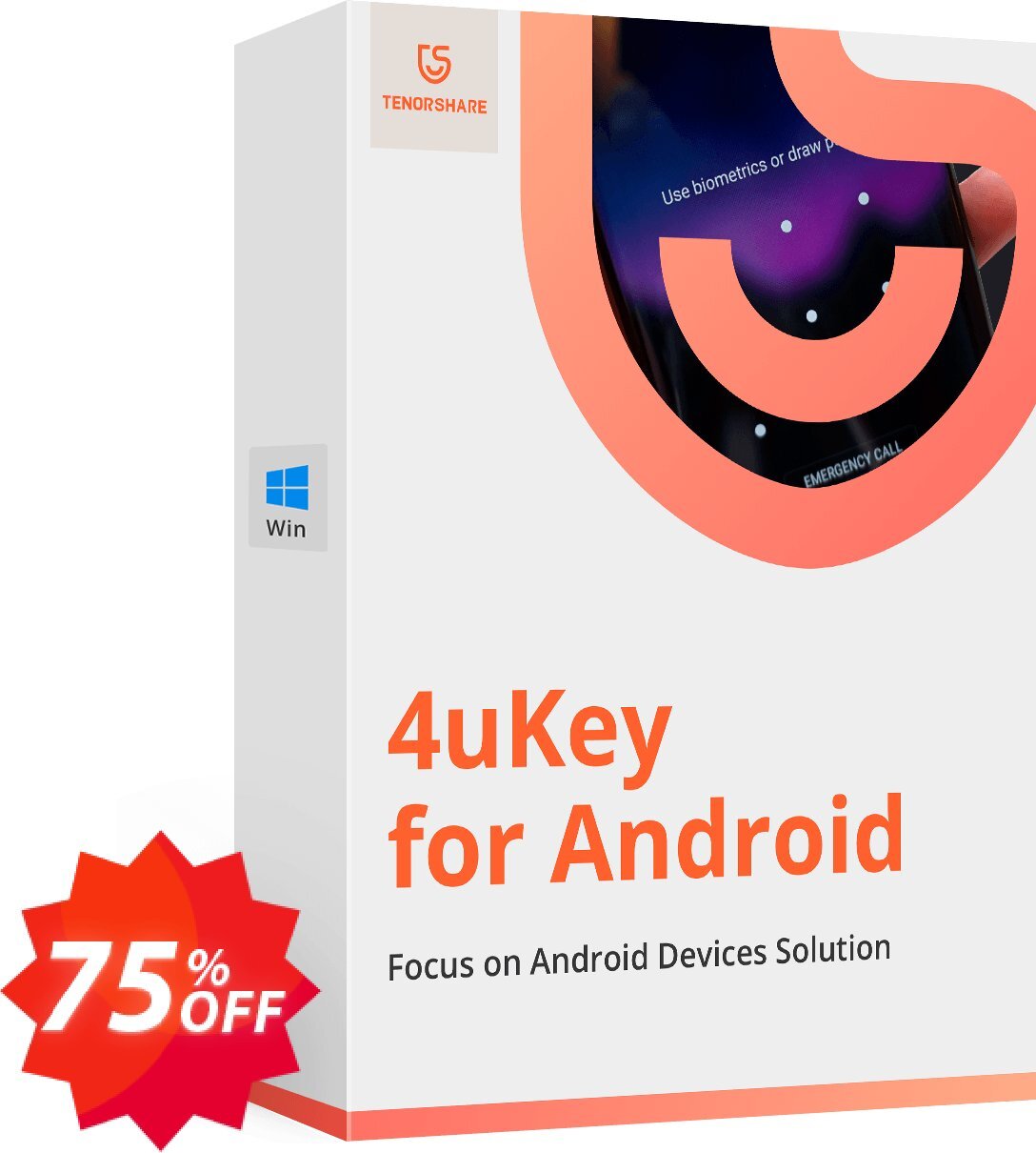 Tenorshare 4uKey for Android Coupon code 75% discount 