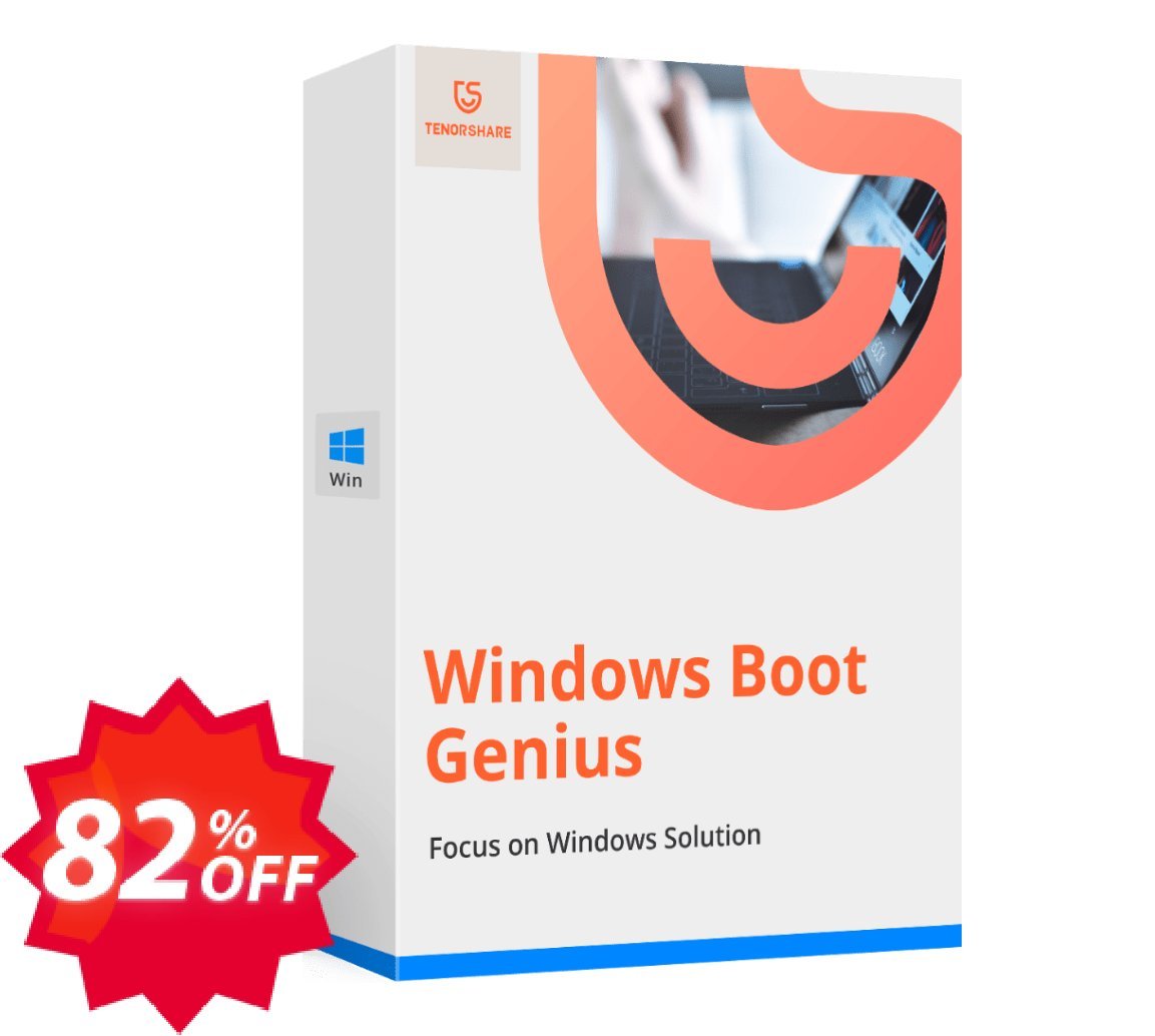 Tenorshare WINDOWS Boot Genius, 6-10 PCs  Coupon code 82% discount 
