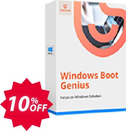 Tenorshare WINDOWS Boot Genius Coupon code 10% discount 