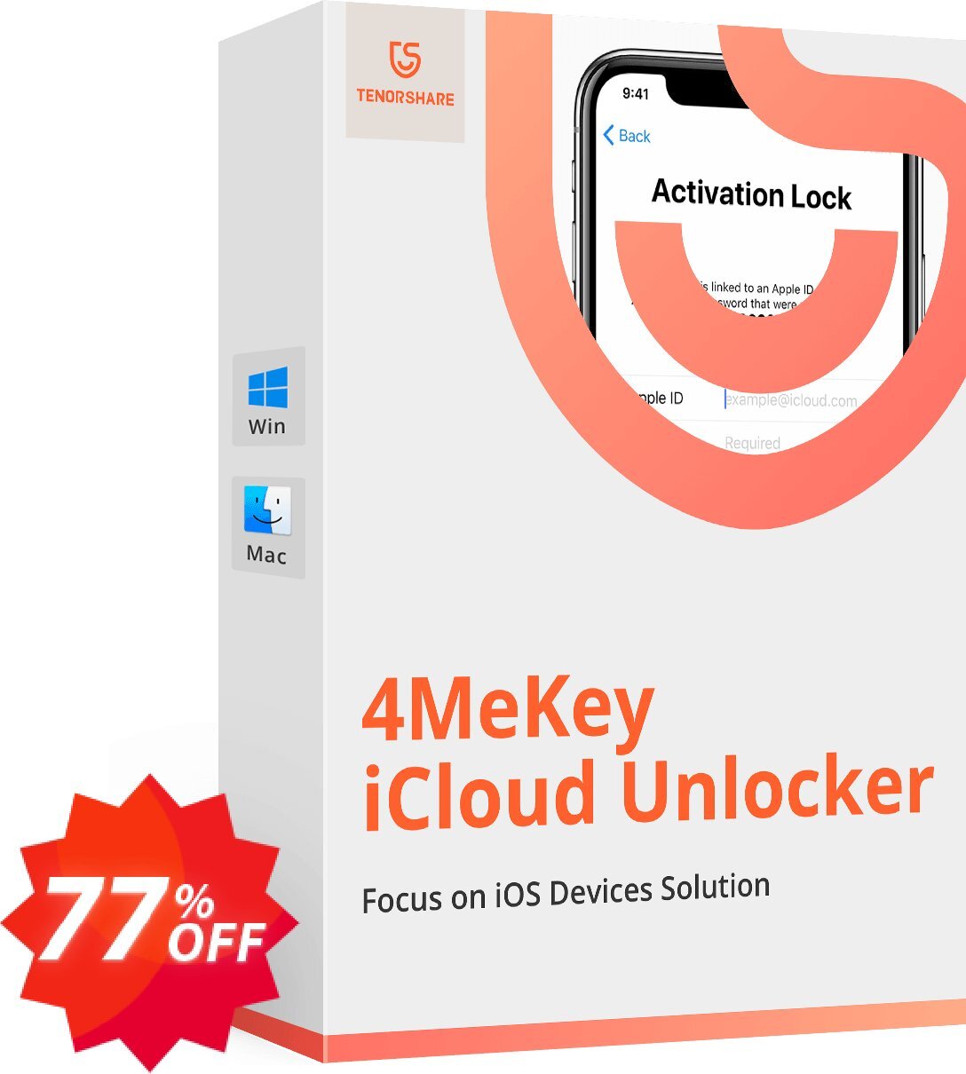 Tenorshare 4MeKey for MAC Coupon code 77% discount 