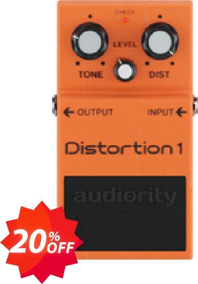 Audiority Distortion 1 Coupon code 20% discount 
