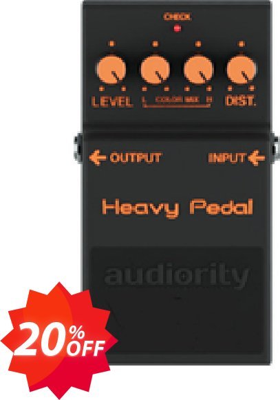 Audiority Heavy Pedal Coupon code 20% discount 
