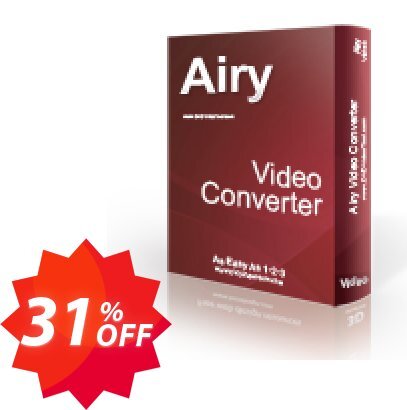 Airy Video Converter Coupon code 31% discount 