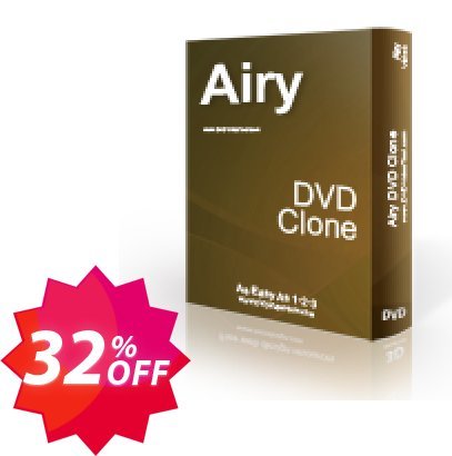Airy DVD Clone Coupon code 32% discount 