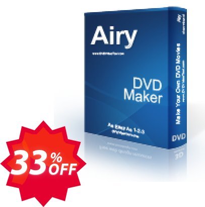Airy DVD Maker Coupon code 33% discount 