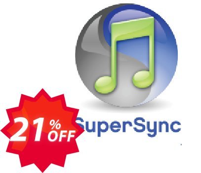 SuperSync iTunes Library Manager Coupon code 21% discount 