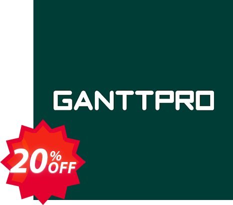 GanttPRO Plan Coupon code 20% discount 