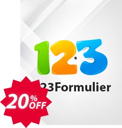 123Formulier Diamant, maandelijks abonnement  Coupon code 20% discount 